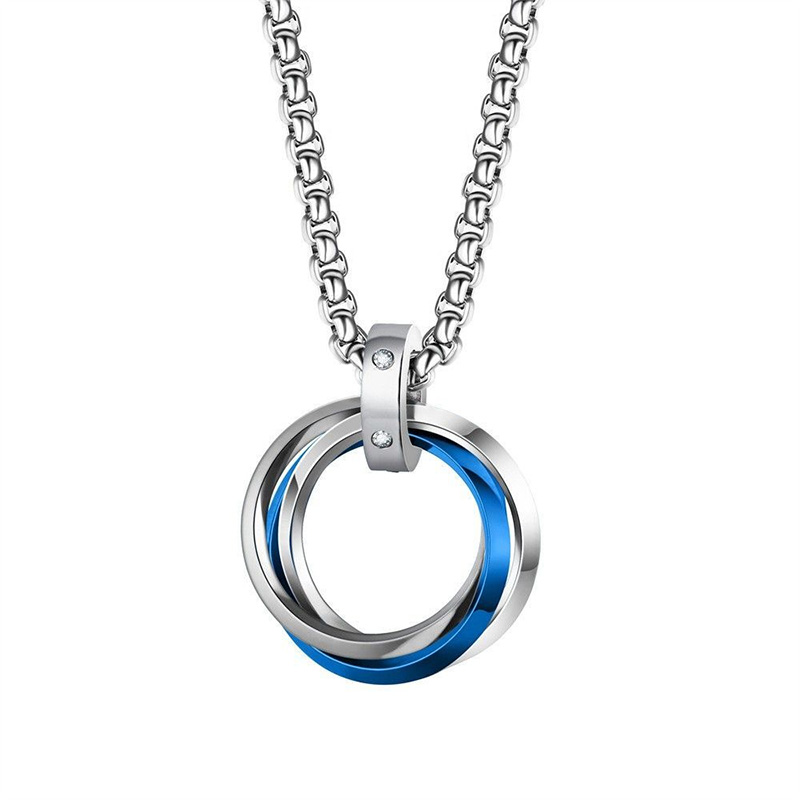 Mens Dog Tag Necklace - 1 szt. Naszyjnik męski hip-hopowy z