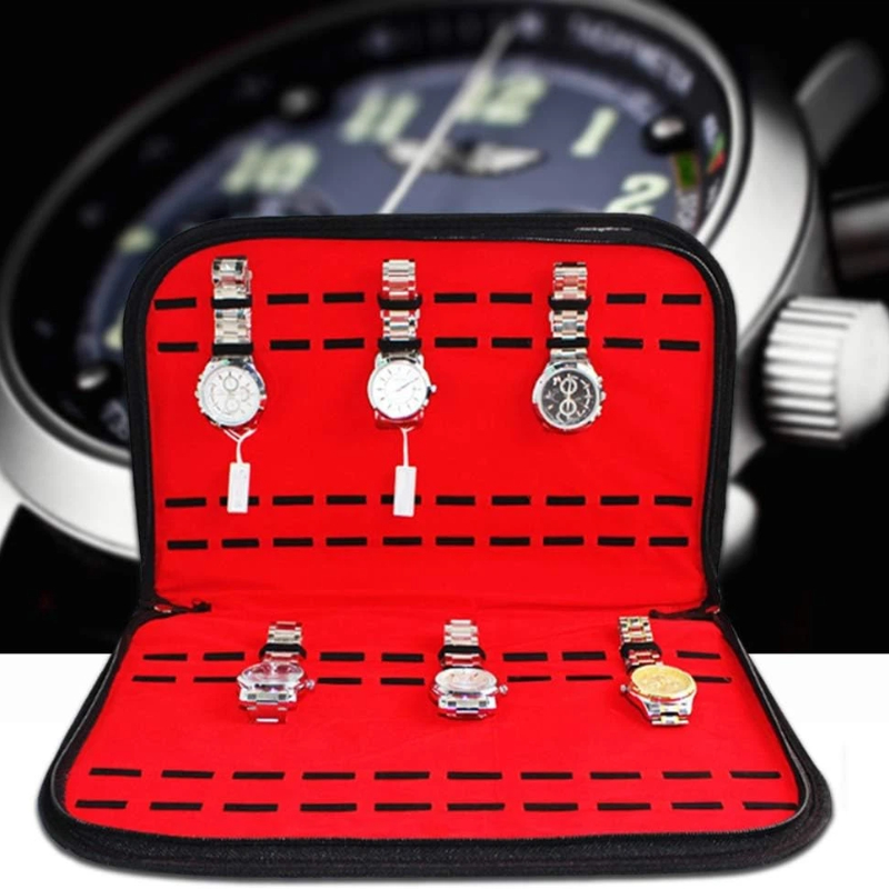 Jewelry Watches Box - Torba na 20 zegarków, wygodna podróżna