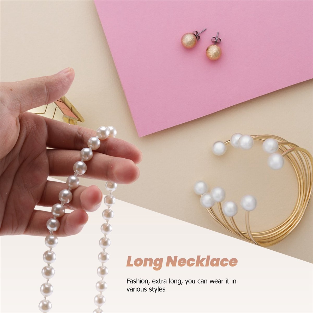Naszyjnik z długim łańcuszkiem – Pearl Necklace recenzja i cena