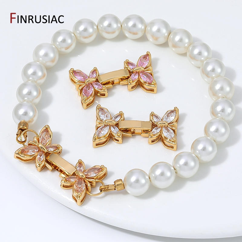 Złocione 18K pozłotą mosiężne  – Pearl Necklace recenzja i cena