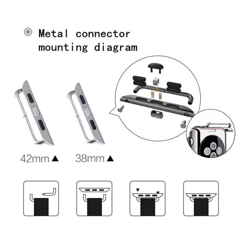 2szt Adapter ze stali nierdzew – Jewelry Stores Watches recenzja i cena