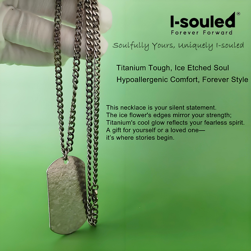 Naszyjnik z czystego tytanu, ł – Mens Dog Tag Necklace recenzja i cena