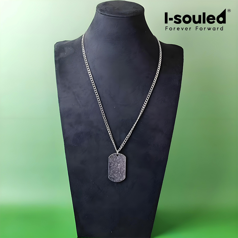 Naszyjnik z czystego tytanu, ł – Mens Dog Tag Necklace recenzja i cena