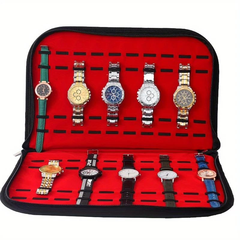 Torba na 20 zegarków, wygodna  – Jewelry Watches Box recenzja i cena