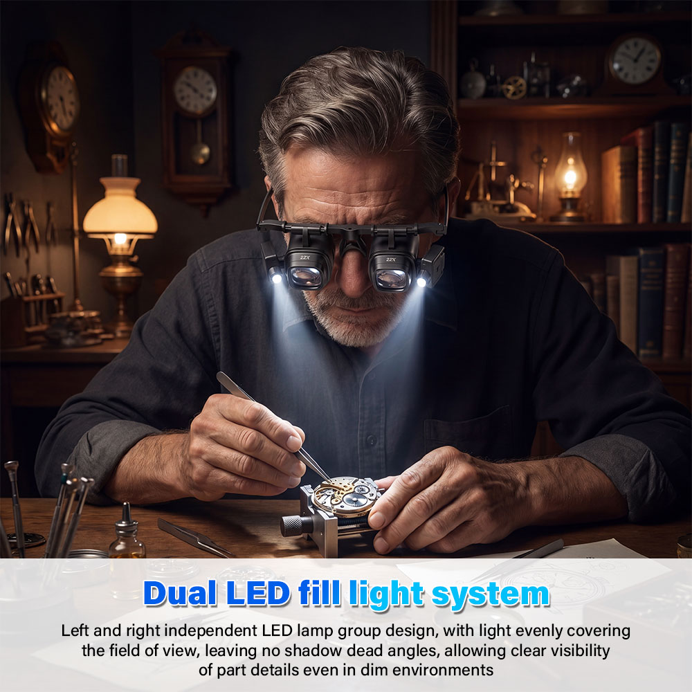 Przenośna lupa nagłowna 2X-24X – Jewelry Eyewear Watches & Accessories recenzja i cena