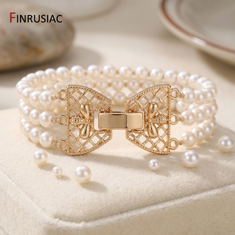 Złote (14K) pozłacane mosiężne – Pearl Necklace recenzja i cena