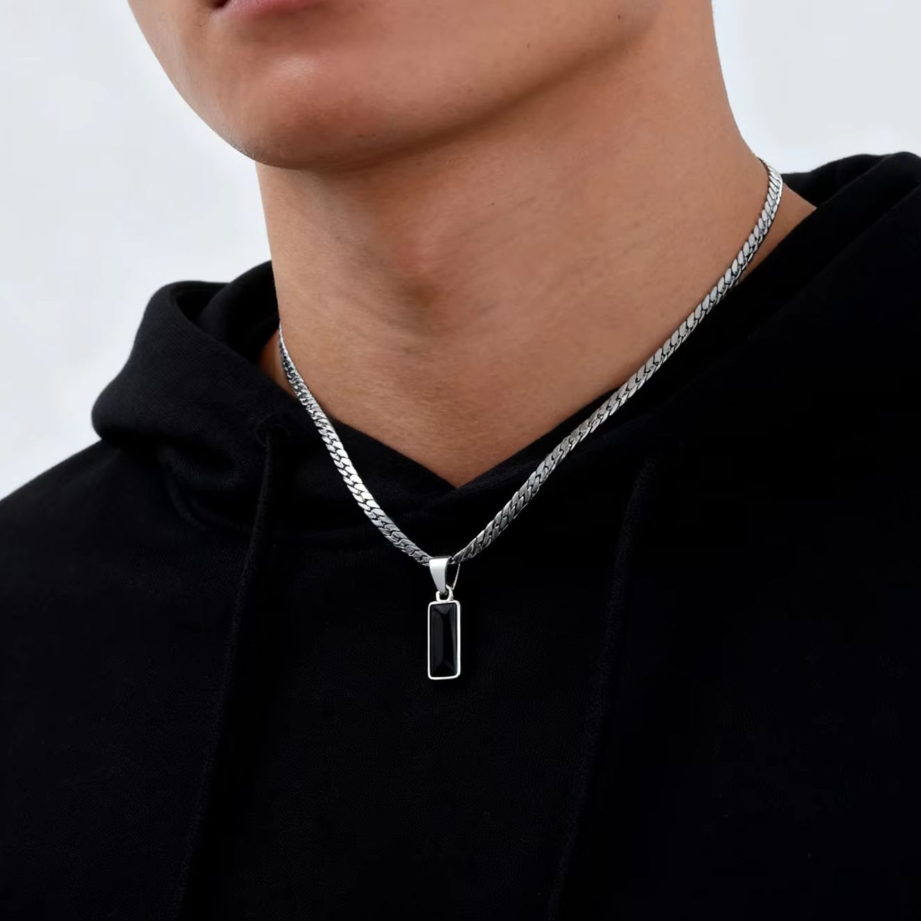 Stylowe męskie geometryczne na – Mens Dog Tag Necklace recenzja i cena